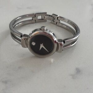 Movado Silver and Black Women's Watch
